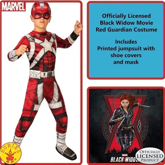 NWT Rubies Child's Marvel: Black Widow Red Guardian Costume, 4/6 - Picture 4 of 6